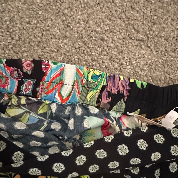 Johnny Was Multicolor Floral Patchwork Pants - Picture 3 of 14